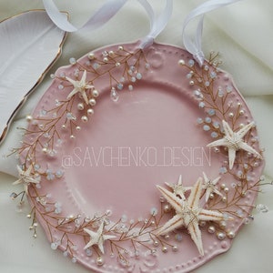 seashell crown wedding moonstone crown mermaid tiara girls beach wedding tiara beach wedding headpiece beach flower crown accessories