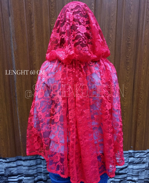 red lace cape