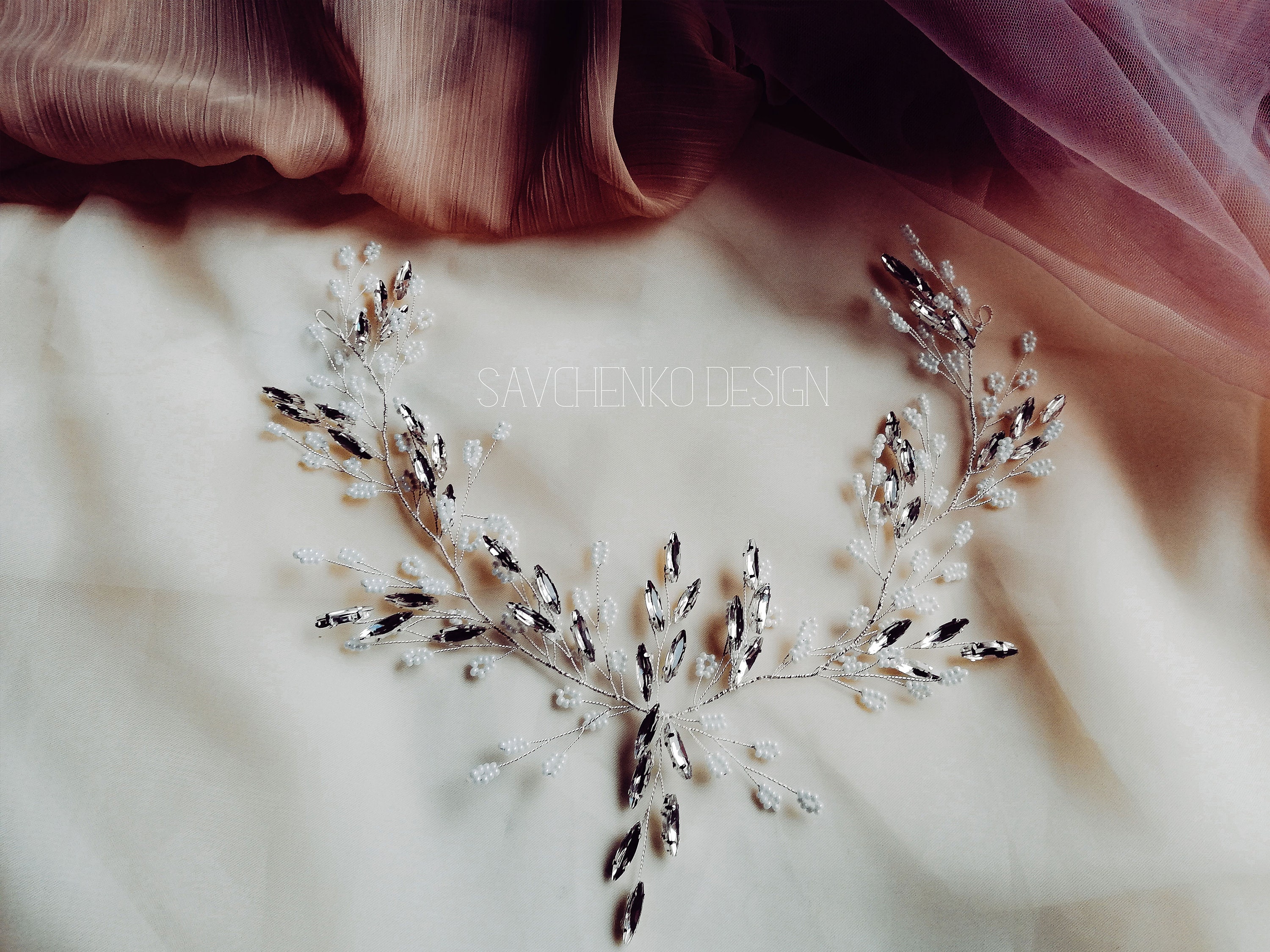 bridal side headpiece