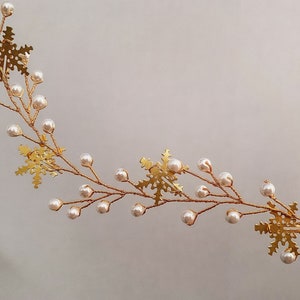 Snowflake tiara gold snowflake hair accessories winter bridal hair piece snowflake headband winter ice headpiece wedding hair vine Elsa Tiar zdjęcie 4