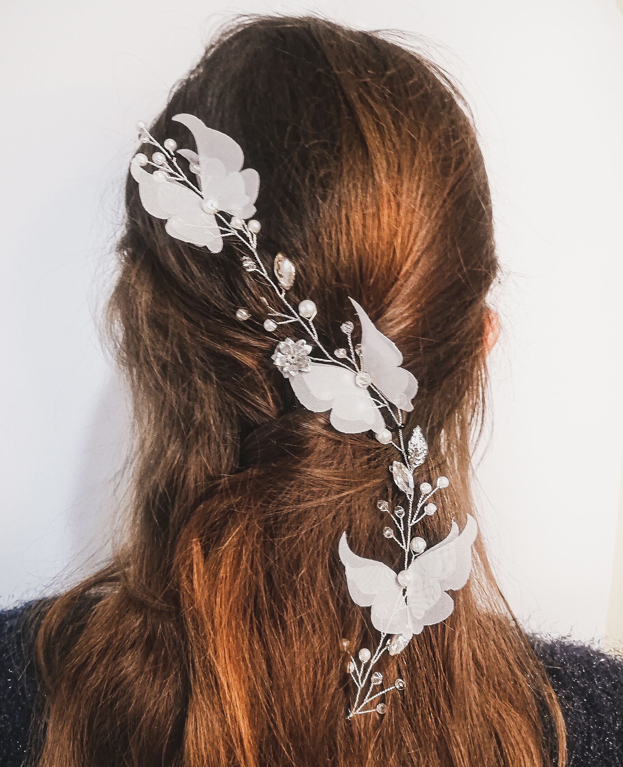 Butterfly wedding headpiece butterfly hair piece boho Etsy