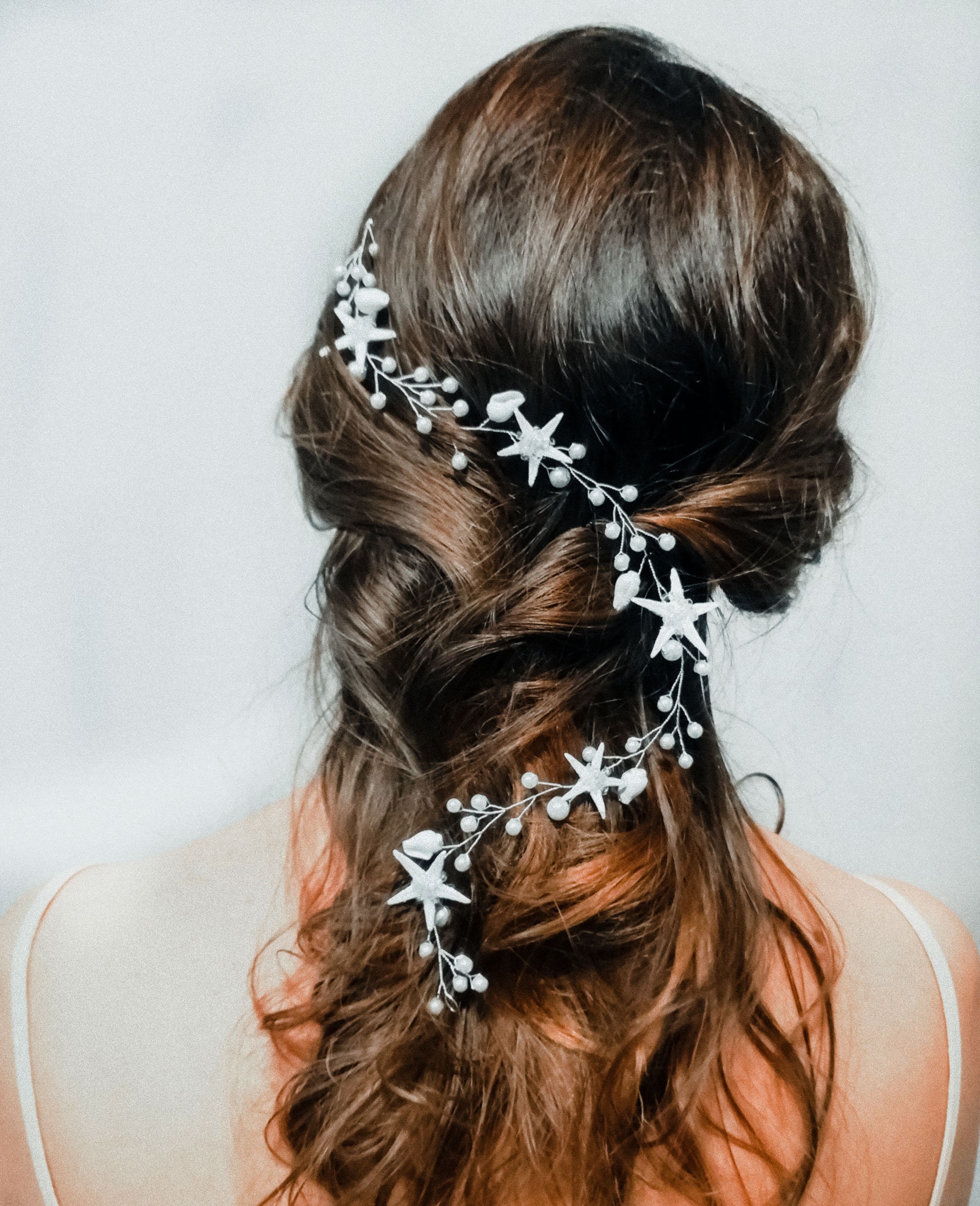 etsy bridal haor accessories star fish Gorais Starfish Beach Wedding Hair Clip Silver Pearl Hair Piece Conch Hair Decoration Hair for Bride and Flower Girls (Pack of 1) : Beauty & Personal Care Destination Weddings * Coastal coral turquoise starfish Hair accessoires