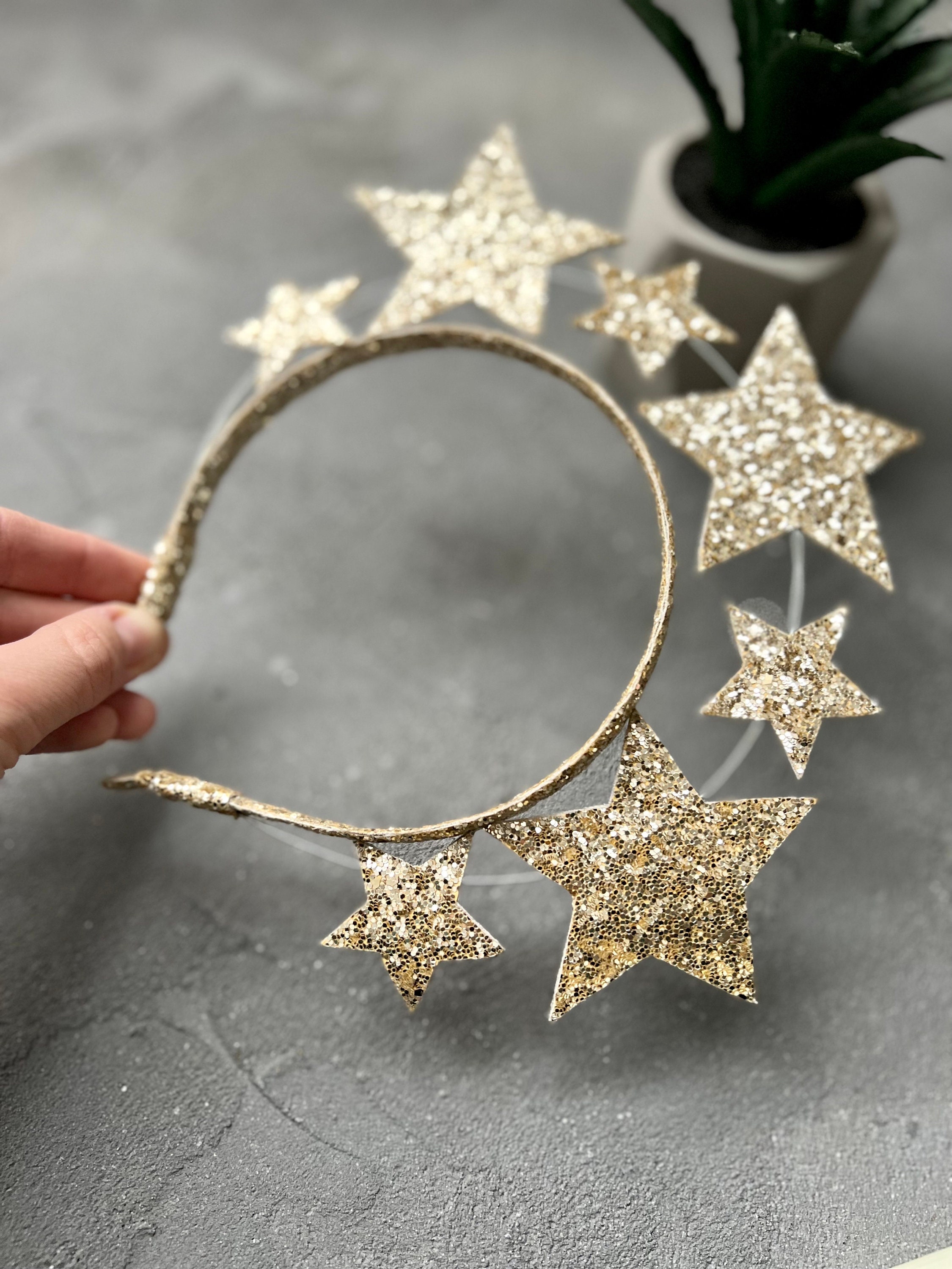 Galaxy Goddess Star Headband Celestial Star Hair Jewelry 