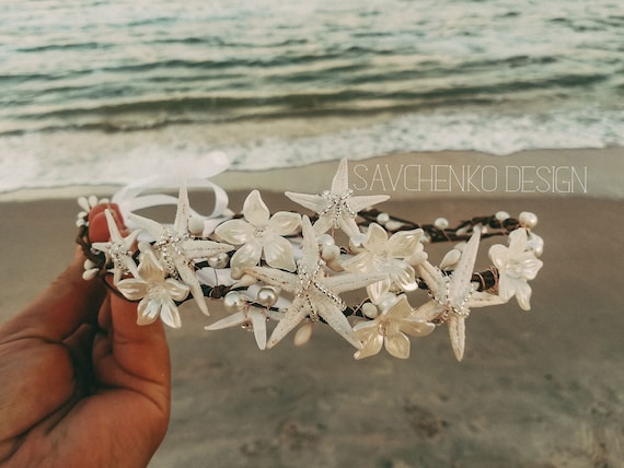 Little Mermaid Crown Shell Beach Wedding Boho Seashell  display picture 1