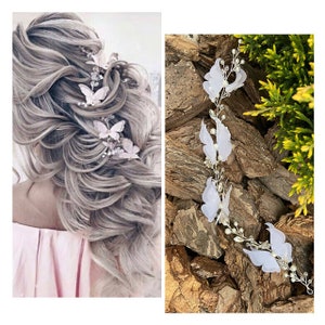 Butterfly hair vine butterfly Wedding hair piece Butterfly hair accessories Bridal halo headpiece Boho headband Butterfly vine for bride