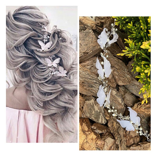 Butterfly Hair Etsy