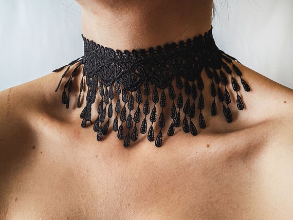 Gothic Winged Skull Women's Choker Adjustable Vegan Leather Necklace -