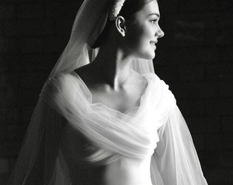 Diadema nupcial con cristales de estrás: tiara de boda con circonitas