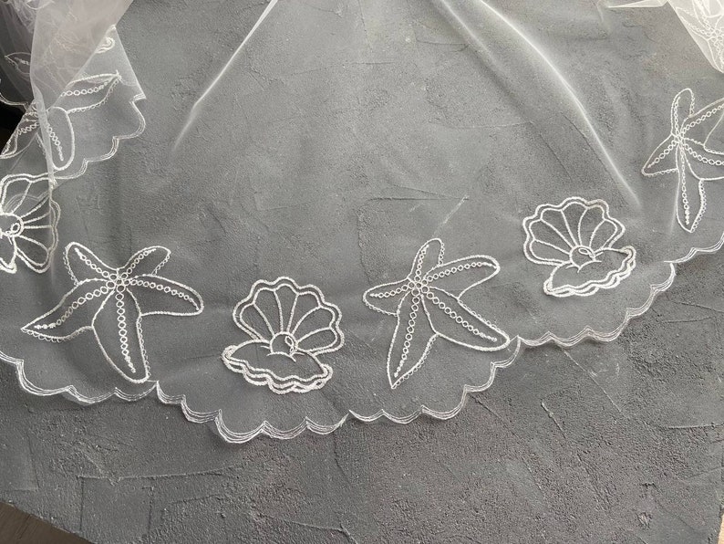 Beach Wedding Veil Sea Shell Veil With Starfish Simplicity Etsy beach-wedding-veil-sea-shell-veil-with-starfish-simplicity-etsy