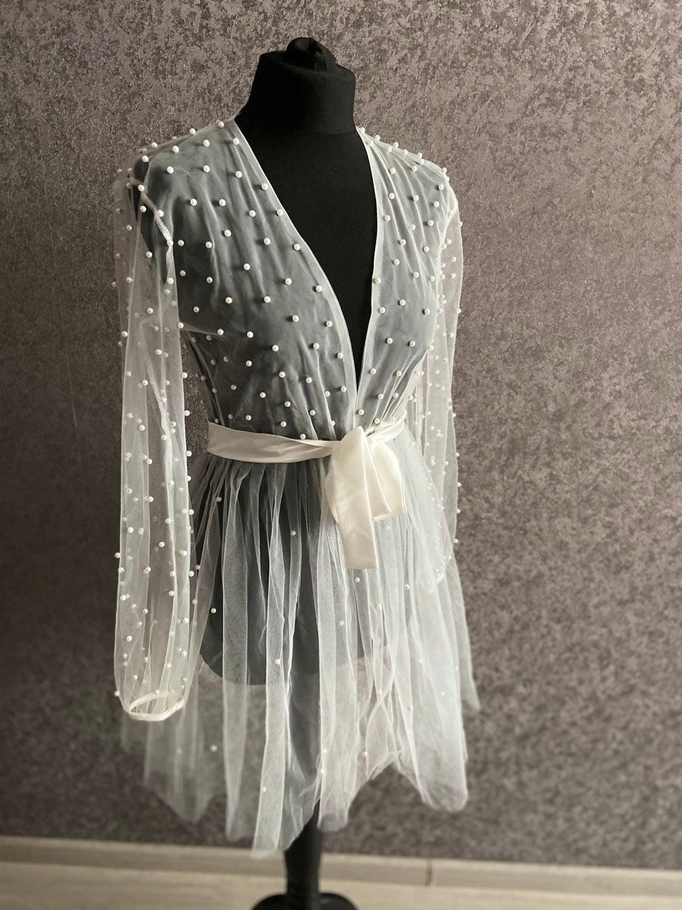 Pearl Bridal Robe Bridesmaid Robe Bridal Shower Robe Wedding Etsy