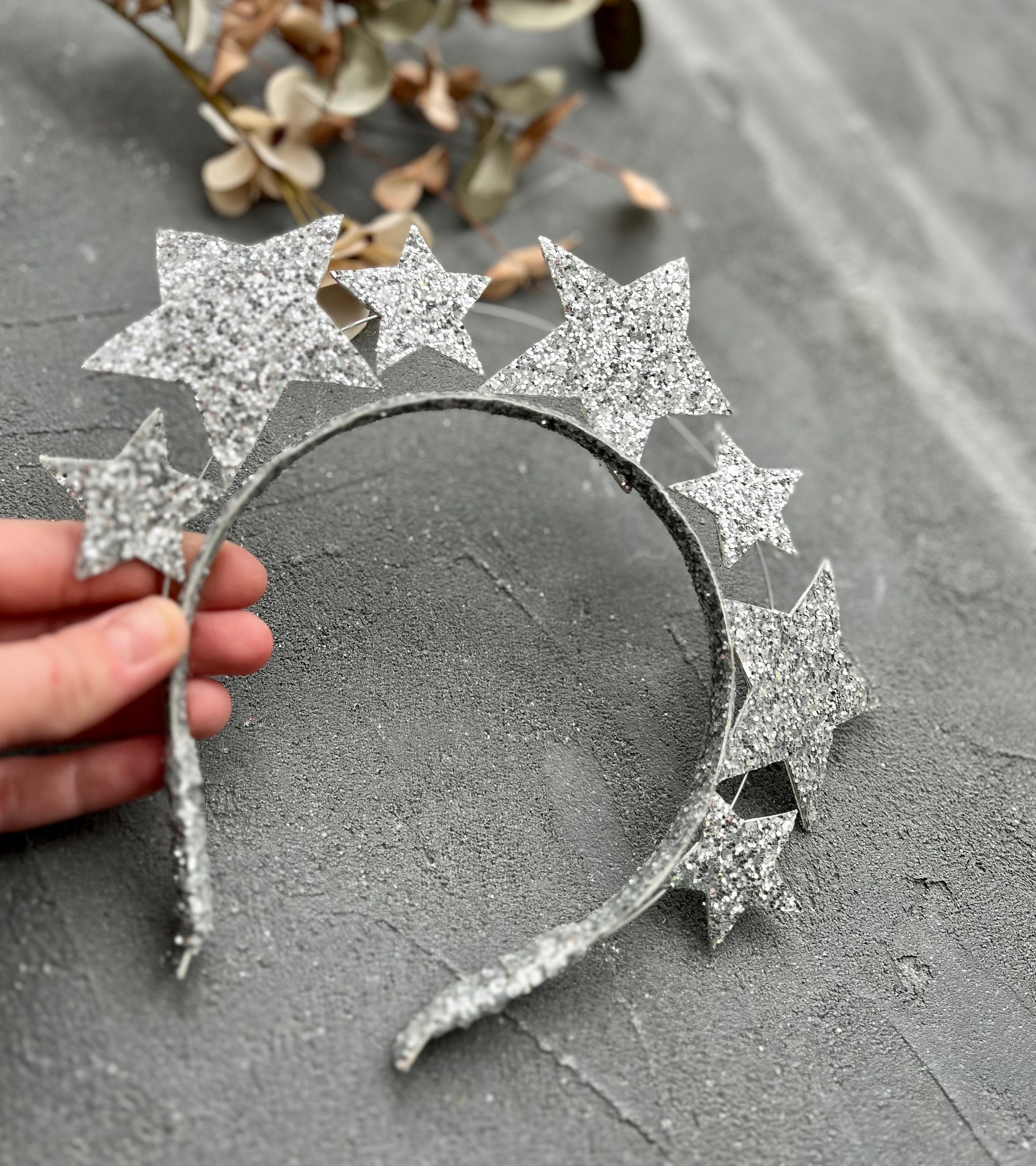 Elegante zilveren strass haarband voor dames, glanzende feeënbruilofthoofdband met kristal