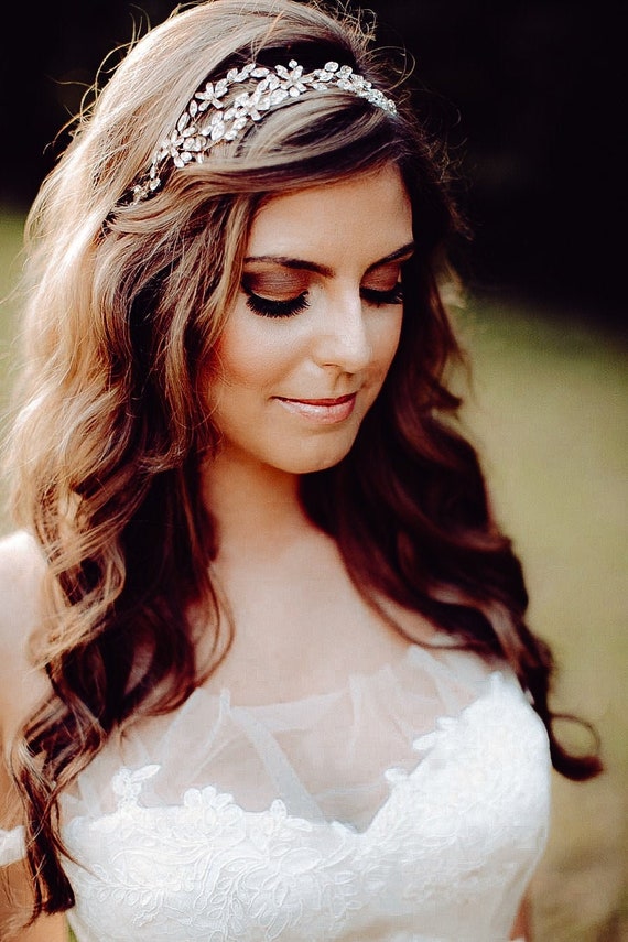 Austrian crystal bridal hair vine - Crystal raindrops bridal hair vine -  Style #2173 | Twigs & Honey ®, LLC