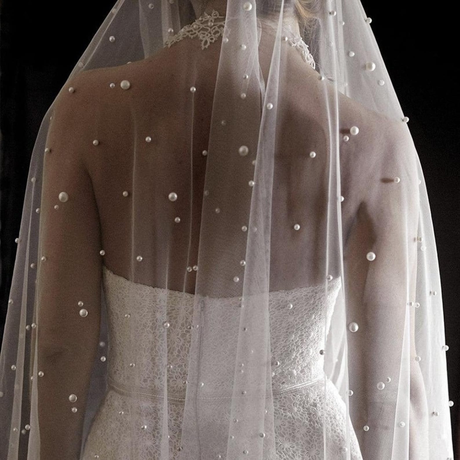 Pearl Veil Bridal Veil Ivory Cathedral Wedding Veil Unique - Etsy Pearl Veil Bridal Veil Ivory Cathedral Wedding Veil Unique - Etsy