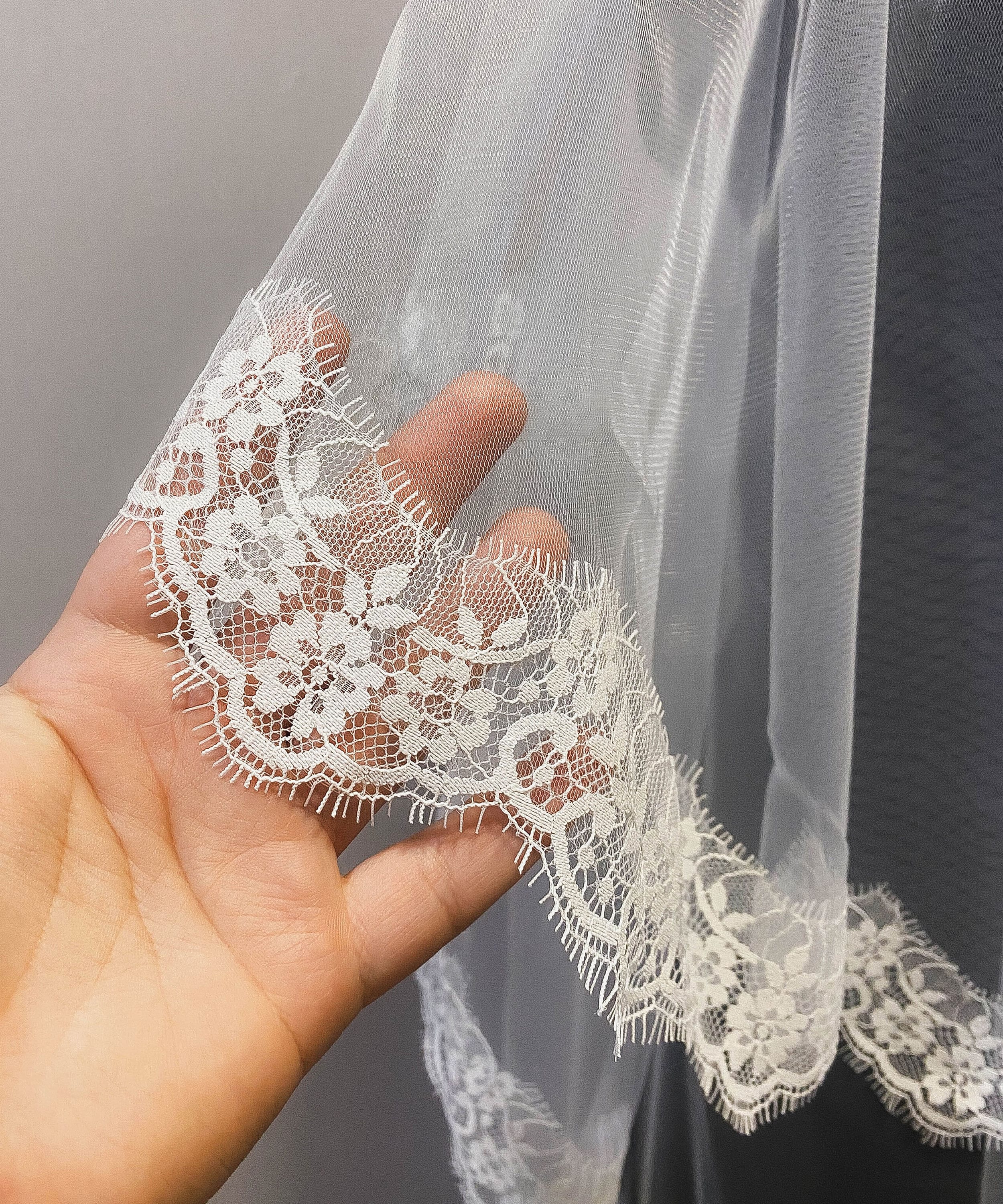 Corded Lace Veil - Etsy display picture 3