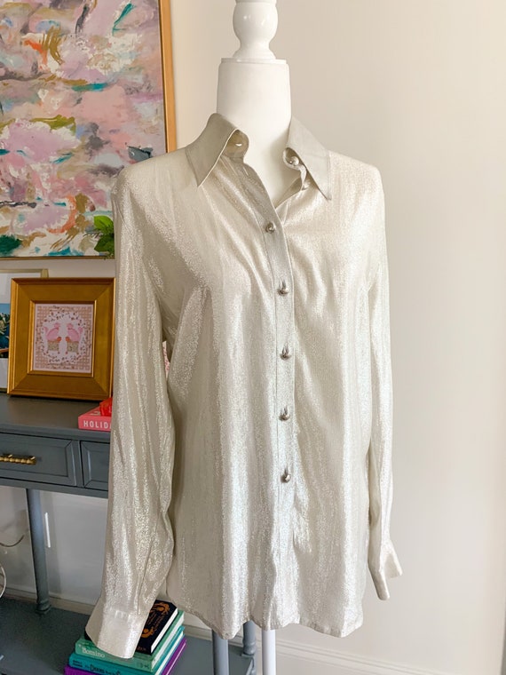 Vintage ESCADA Silk Shimmery Blouse