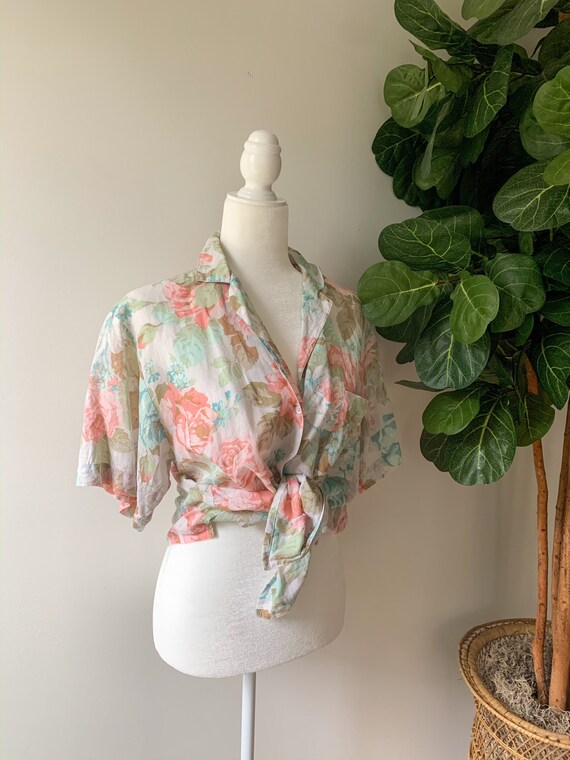 Vintage 1980’s Floral Blouse