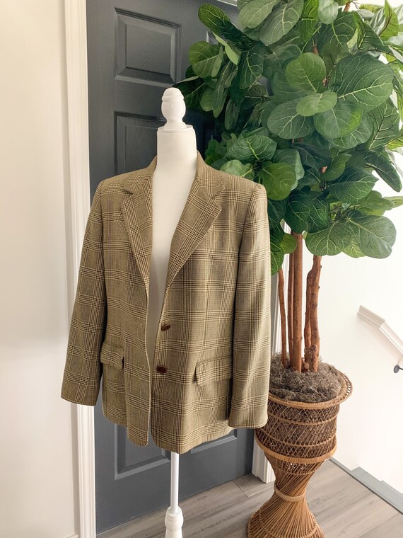 Vintage 1990’s Oversized Plaid Blazer
