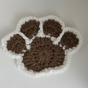 Heavenly Paws, In memory of a beloved pet, paw print, crocheted paw with succulent planter and tray, pet memorial, remembrance gift image 6