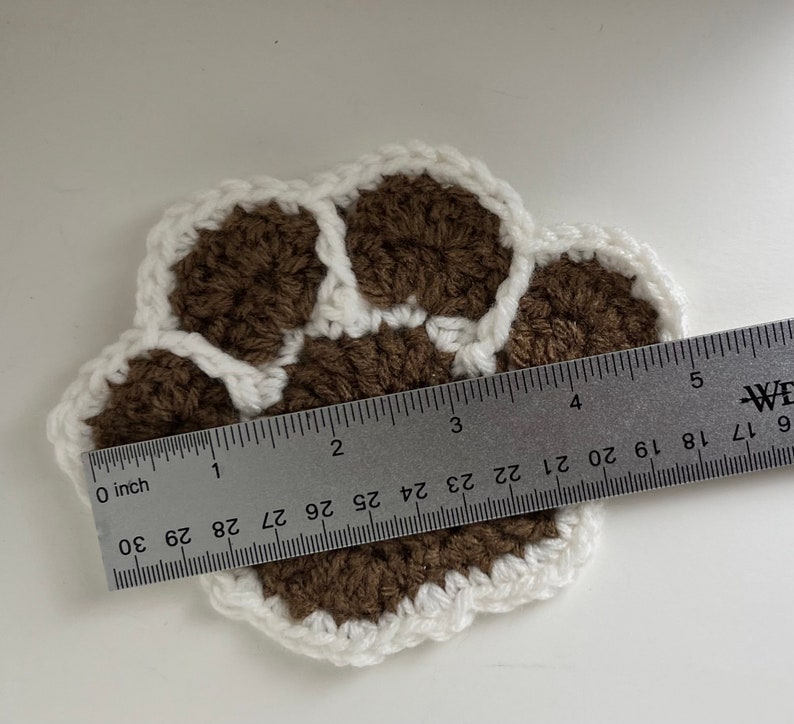 Heavenly Paws, In memory of a beloved pet, paw print, crocheted paw with succulent planter and tray, pet memorial, remembrance gift image 8