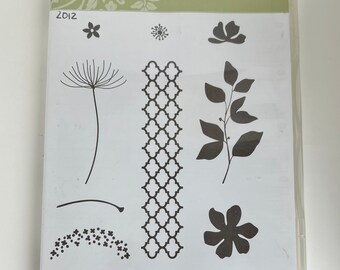 Summer Silhouettes,retired stampin up, floral, background stamps