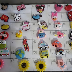 CHARMS | Shoe Charms Assorted Disney Mickey Minnie Ironman Daisy Eggs Bacon