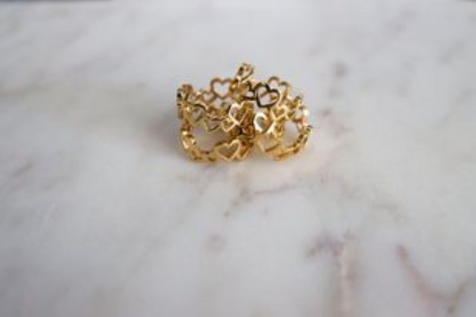 Kardia Aegean Teal Heart Ring | Gold-Plated 925 Silver