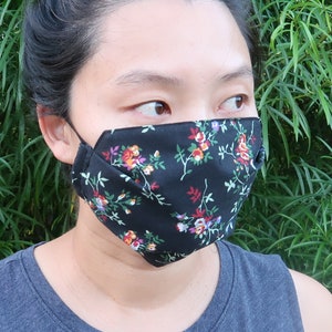 Breathable Cotton Face Mask | 100% Cotton Fabric | 2-ply Washable Reusable Adult Masks