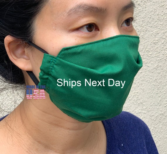 Drone Mask Maschera Protettiva Per Il Viso In Tessuto A 4 Strati - Lavabile, Nera, Fatta A Mano Negli USA, Per Adulti Unisex Mascherine Donna Lavabili - Foto 9