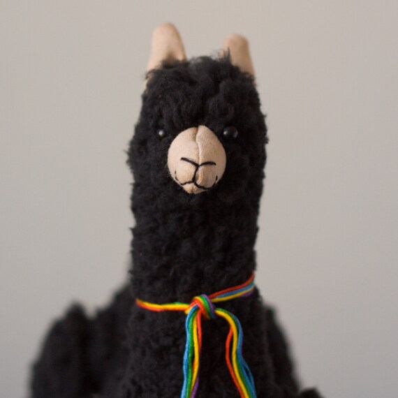black alpaca plush