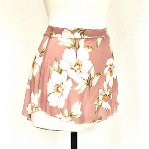 Pull on Ballet Skirt-Dusty Rose Floral