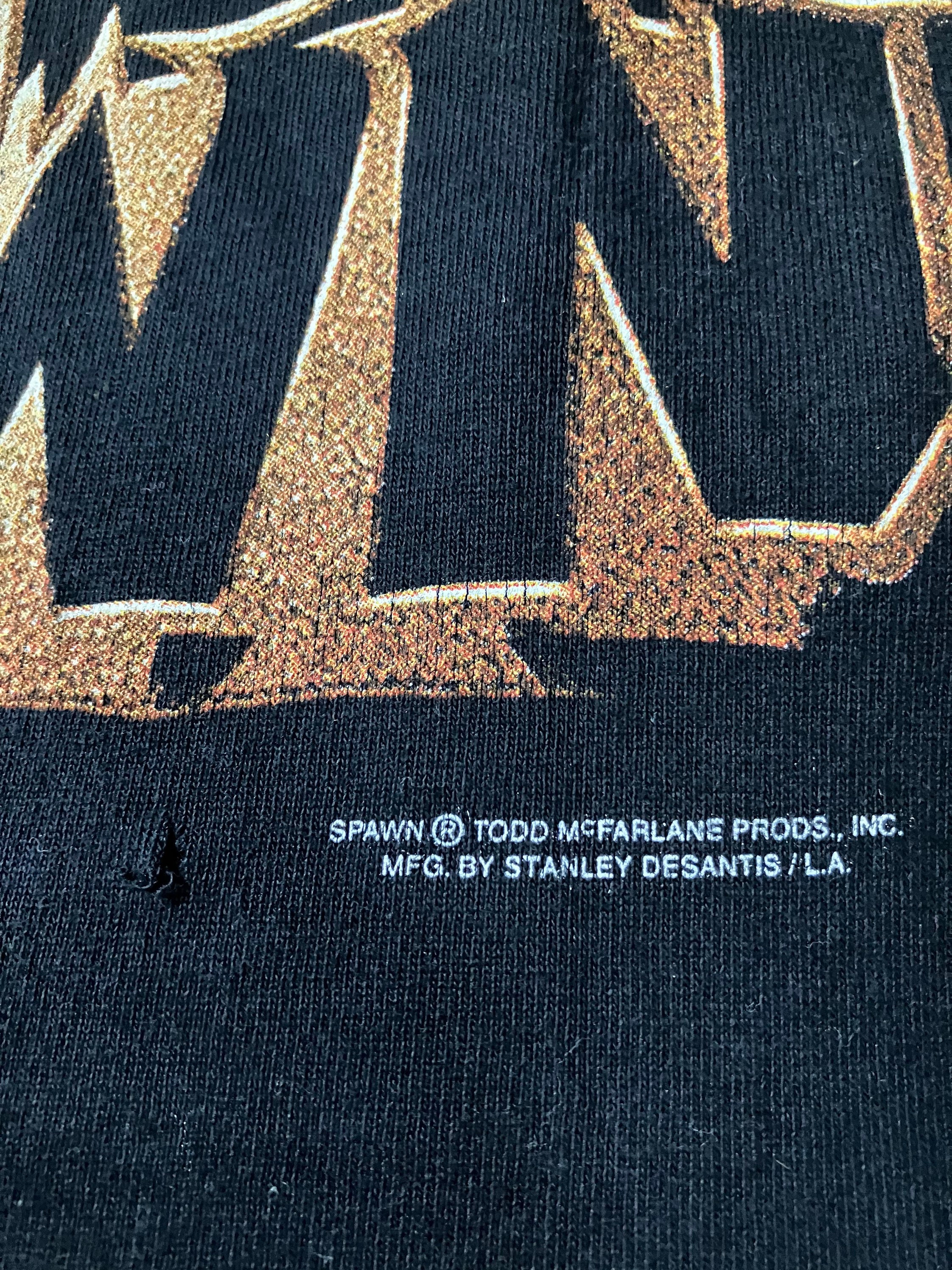 Vintage Spawn Logo T-shirt XL 90's Stanley Desantis - Etsy
