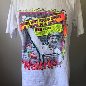 Rare Darrell Waltrip Most Popular Driver T-Shirt L 90’s