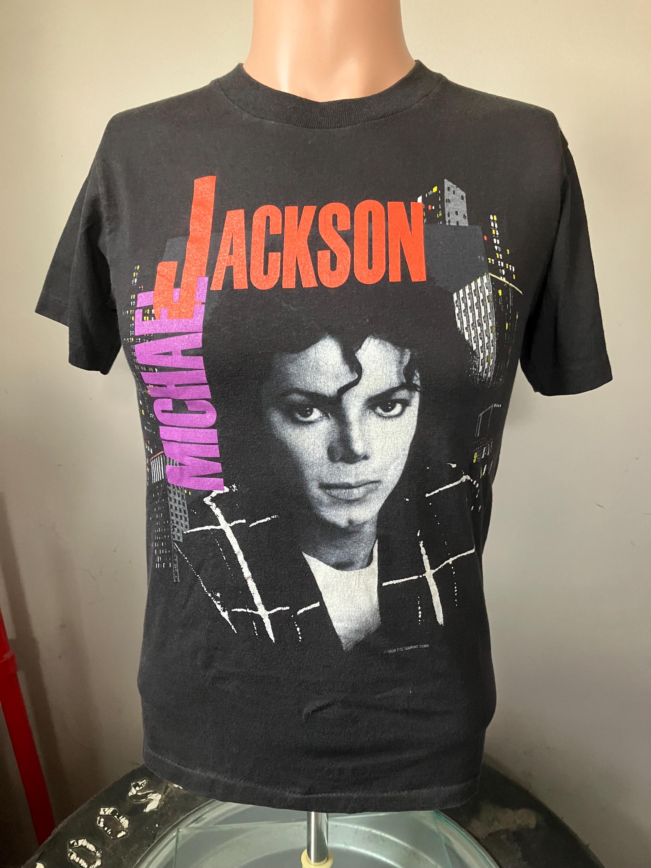 Michael Jackson Bad US Tour T-shirt M 80's - Etsy