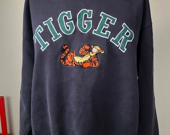 Vintage The Disney Store Tigger Spellout Swestshirt S/L 90’s