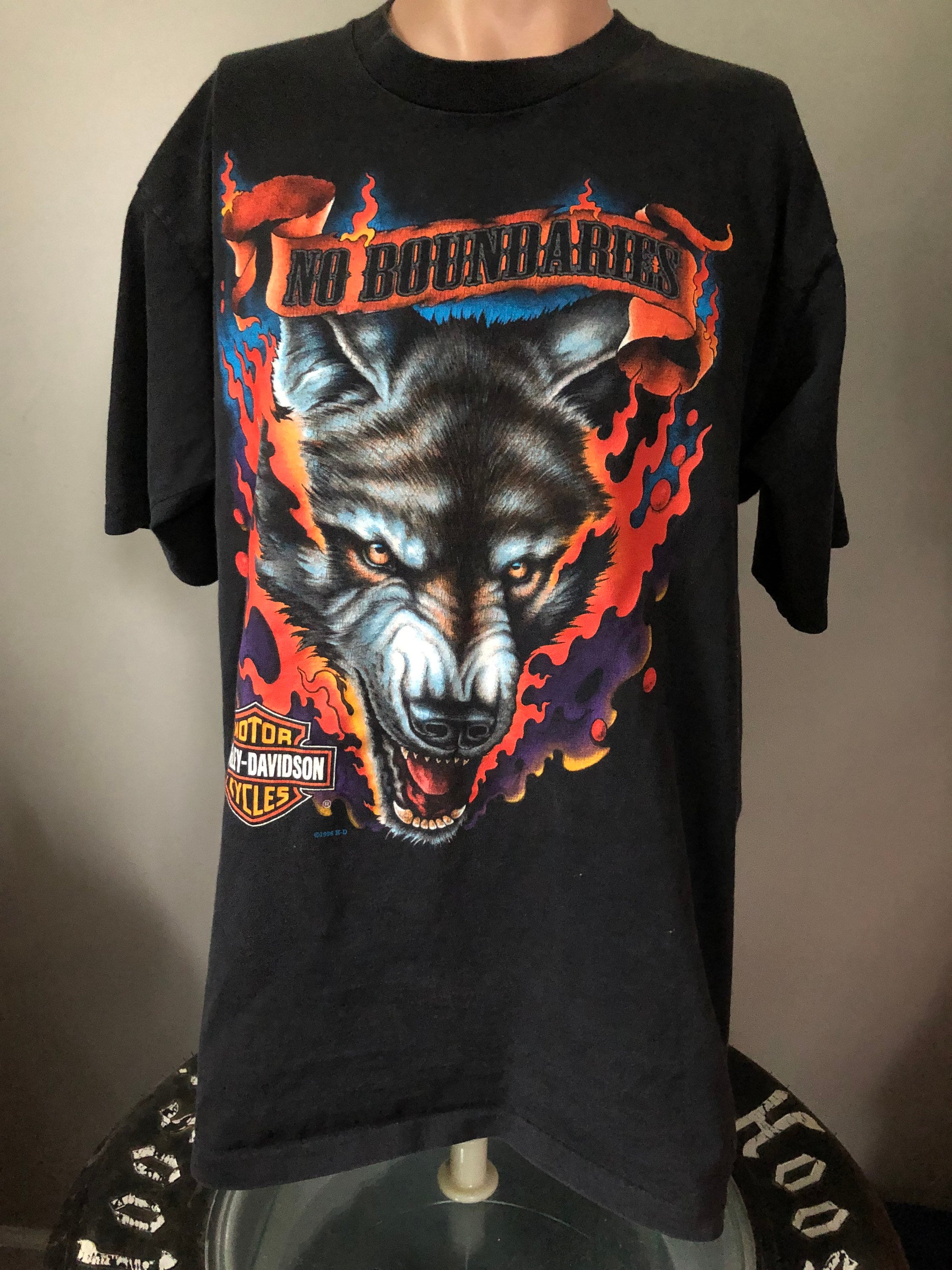 Wolf T-shirt XL 90s 
