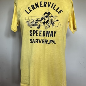 Vintage Lernerville Speedway Action Track T-Shirt L 70’s