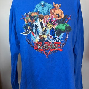 Maglietta a maniche lunghe Vintage Yu Gi Oh! Let's Duel S anni '90