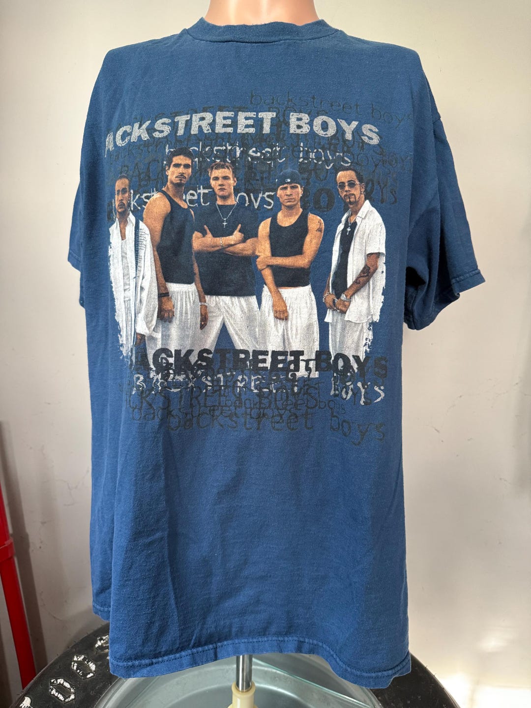 ニックカーター『ビンテージTシャツ』SHOOT(L)バックストリートボーイズ Vintage Backstreet Boys Group Shot T-shirt L 90's - Etsy