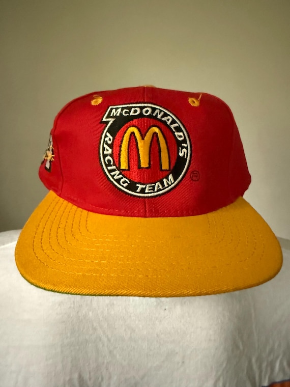Deadstock Bill Elliott Mcdonalds Ford Snapback Hat 90's