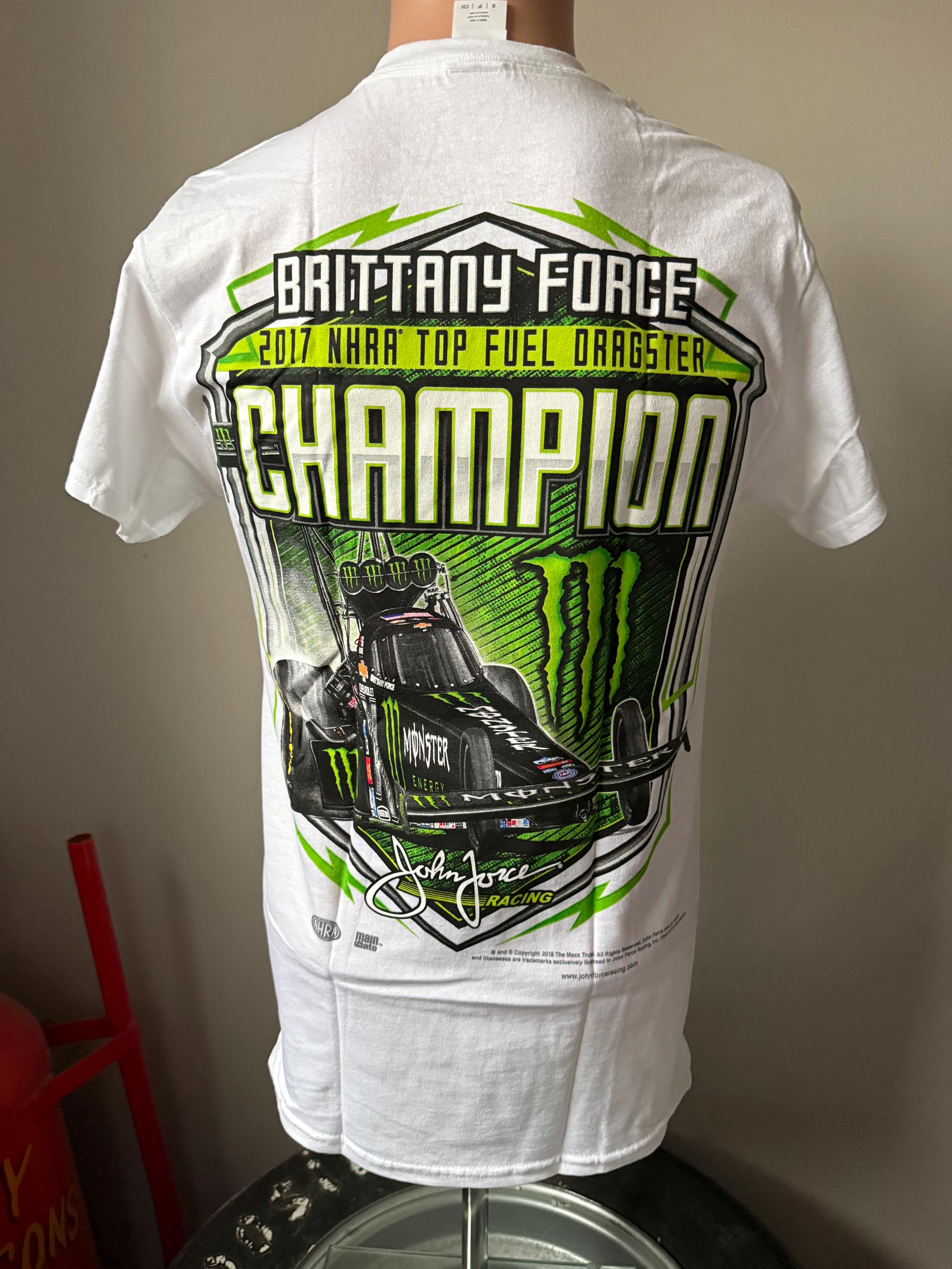 Deadstock Brittany Force 2017 Top Fuel Champion T-shirt S - Etsy