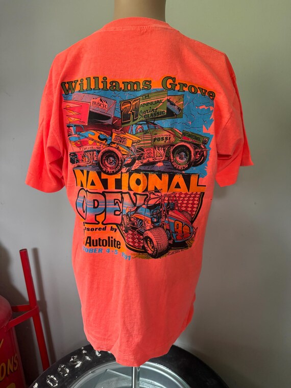 Williams Grove Raceway National Open 1991 T-Shirt L 90’s View 2