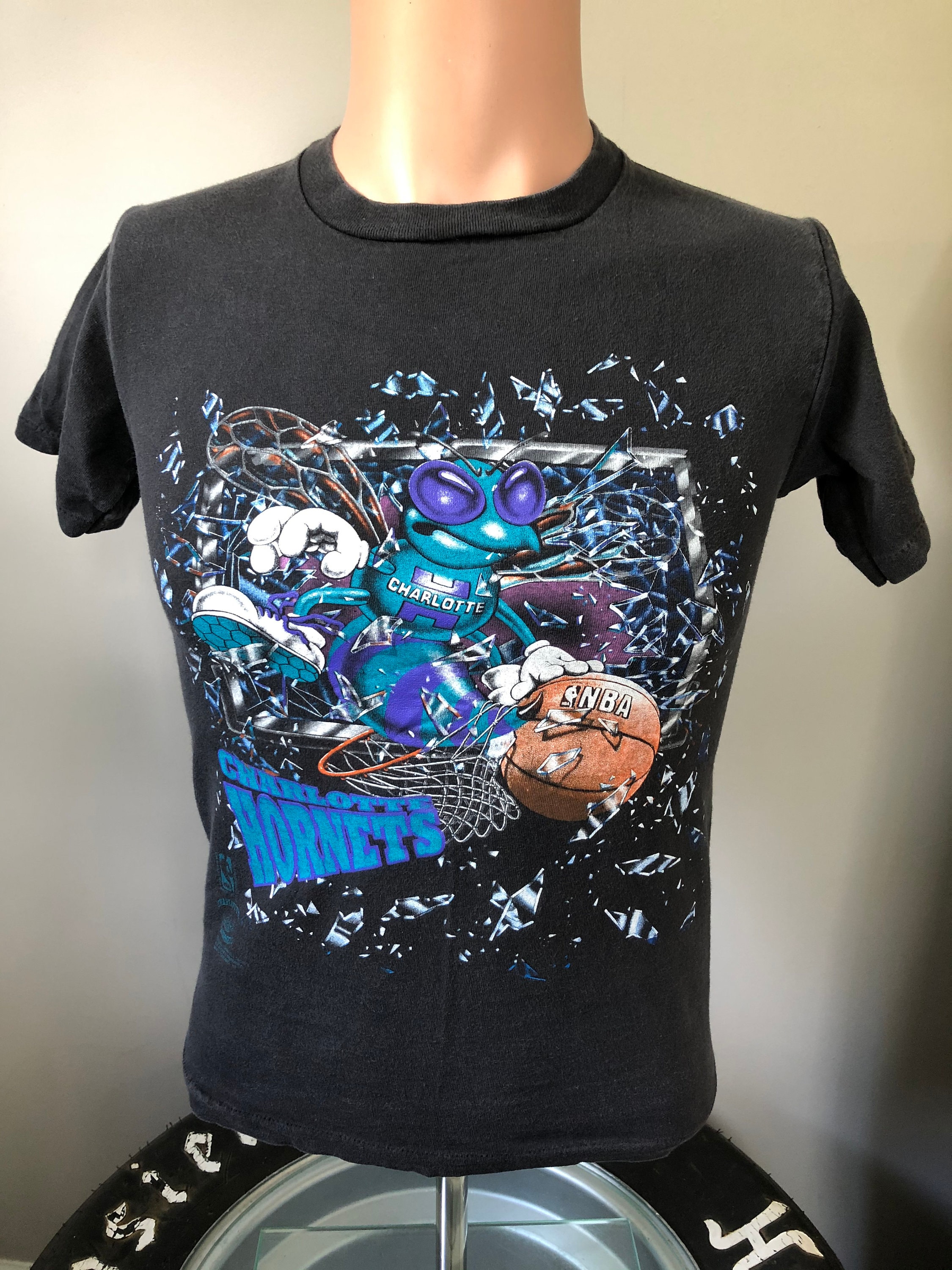 Charlotte Hornets Shattered Backboard T-shirt XS 90's Changes - Etsy