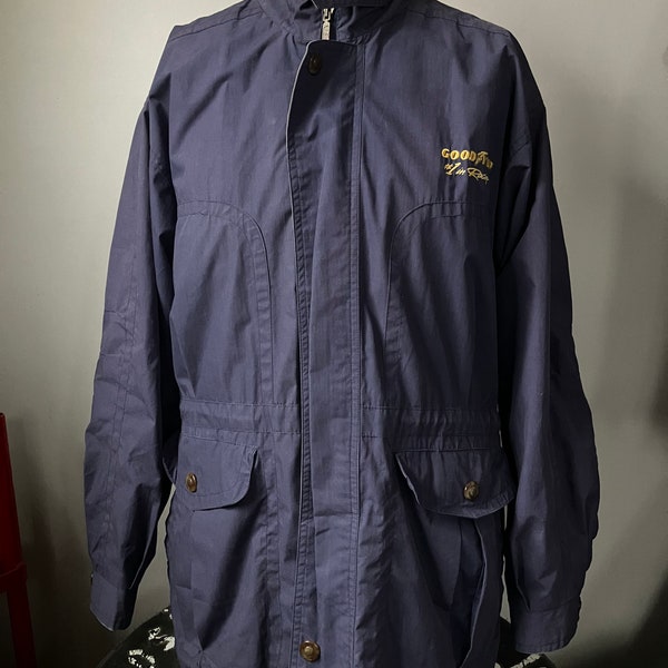 Vintage Goodyear #1 en chaqueta de carreras S 90's