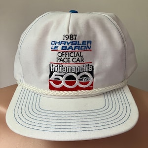 ヴィンテージ 1987 インディアナポリス 500 クライスラー レバロン メッシュハット 80年代