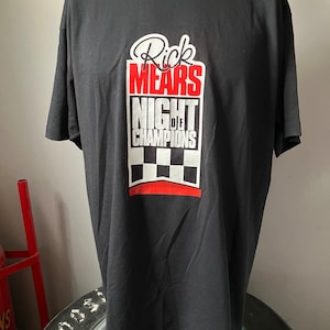 デッドストック リック・メアーズ ナイト・オブ・チャンピオンズ NHRA vs. インディカー Tシャツ XL 90年代