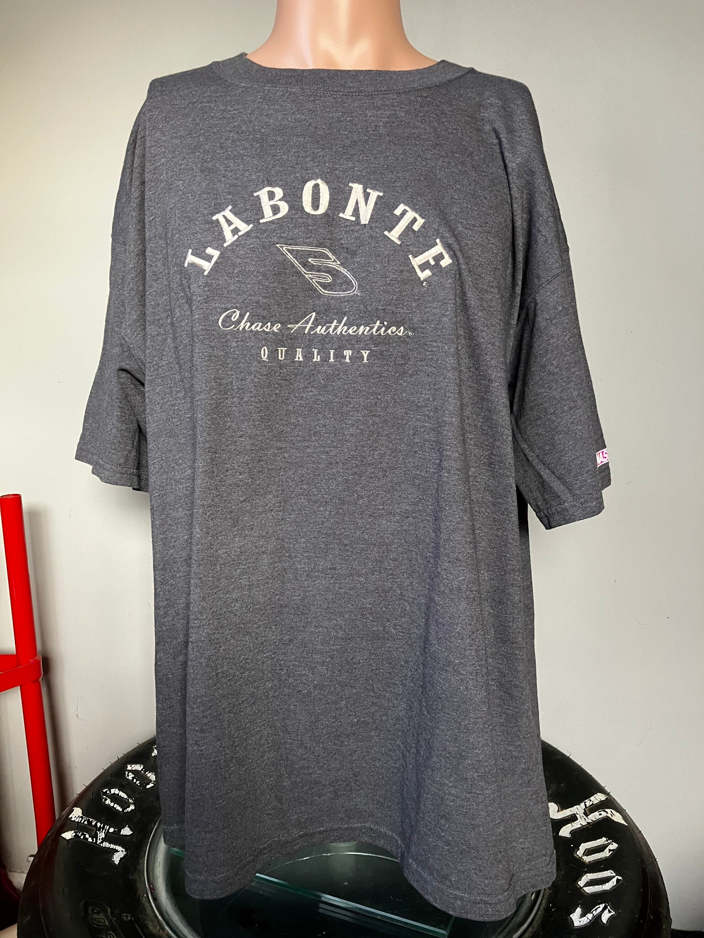 Terry Labonte Chase Authentics Embroidered Spellout T-shirt XL 
