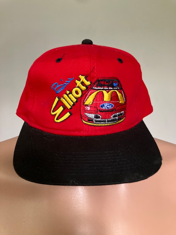 Deadstock Bill Elliott McDonald’s Ford Snapback Hat 90’s