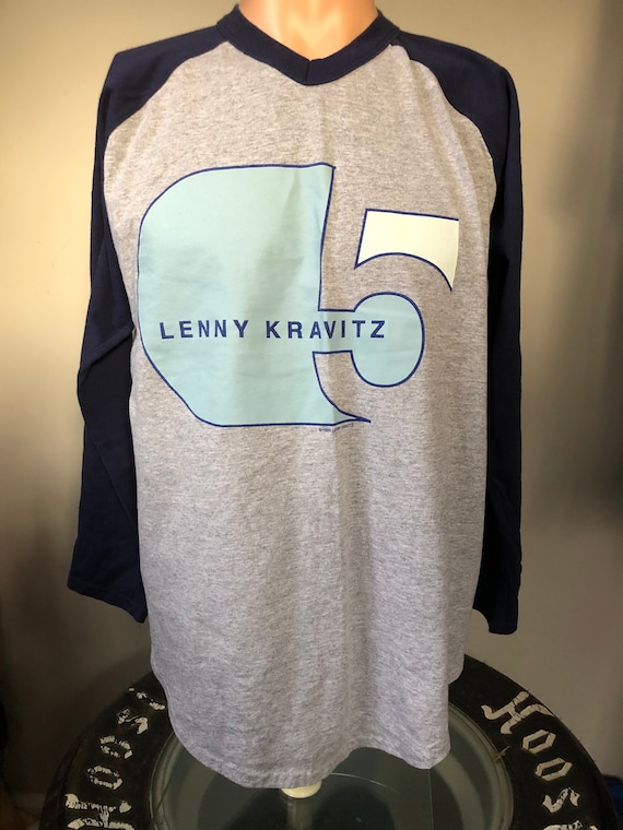 Lenny Kravitz 5 Songs Tour Baseball T-Shirt L 90’s