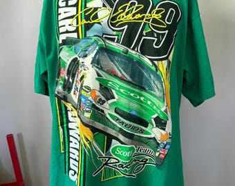 Deadstock Carl Edwards Scotts Racing T-shirt XL jaren 2000