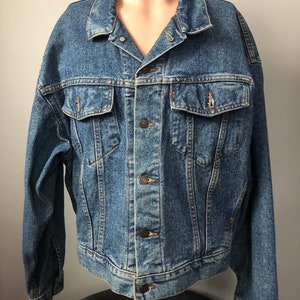 Vintage Levi&#39;s spijkerjack 70507 0214 l, jaren 80
